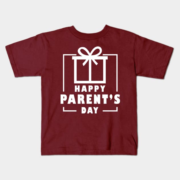 happy parents day Kids T-Shirt by Tesszero